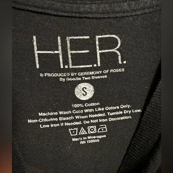 H.E.R. Black T-Shirt - Picture 2 of 3